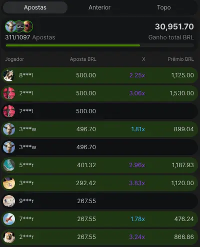Todas as Apostas